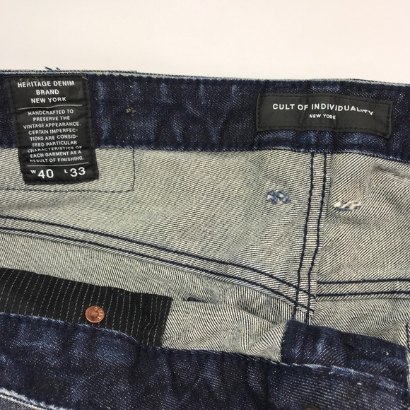 🔴SOLD Cult of Individuality Mens Rocker Moto Jean - Picture 5 of 8